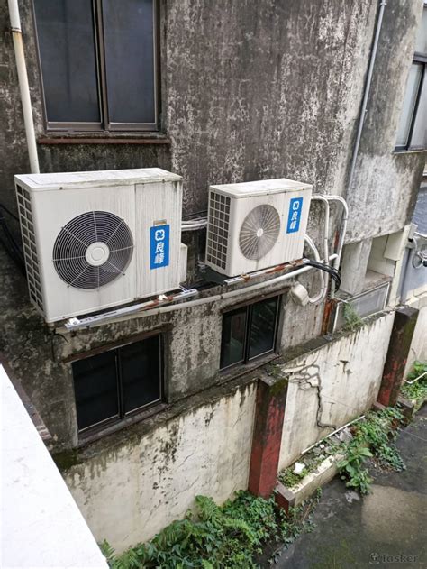 冷氣室外機 放地上